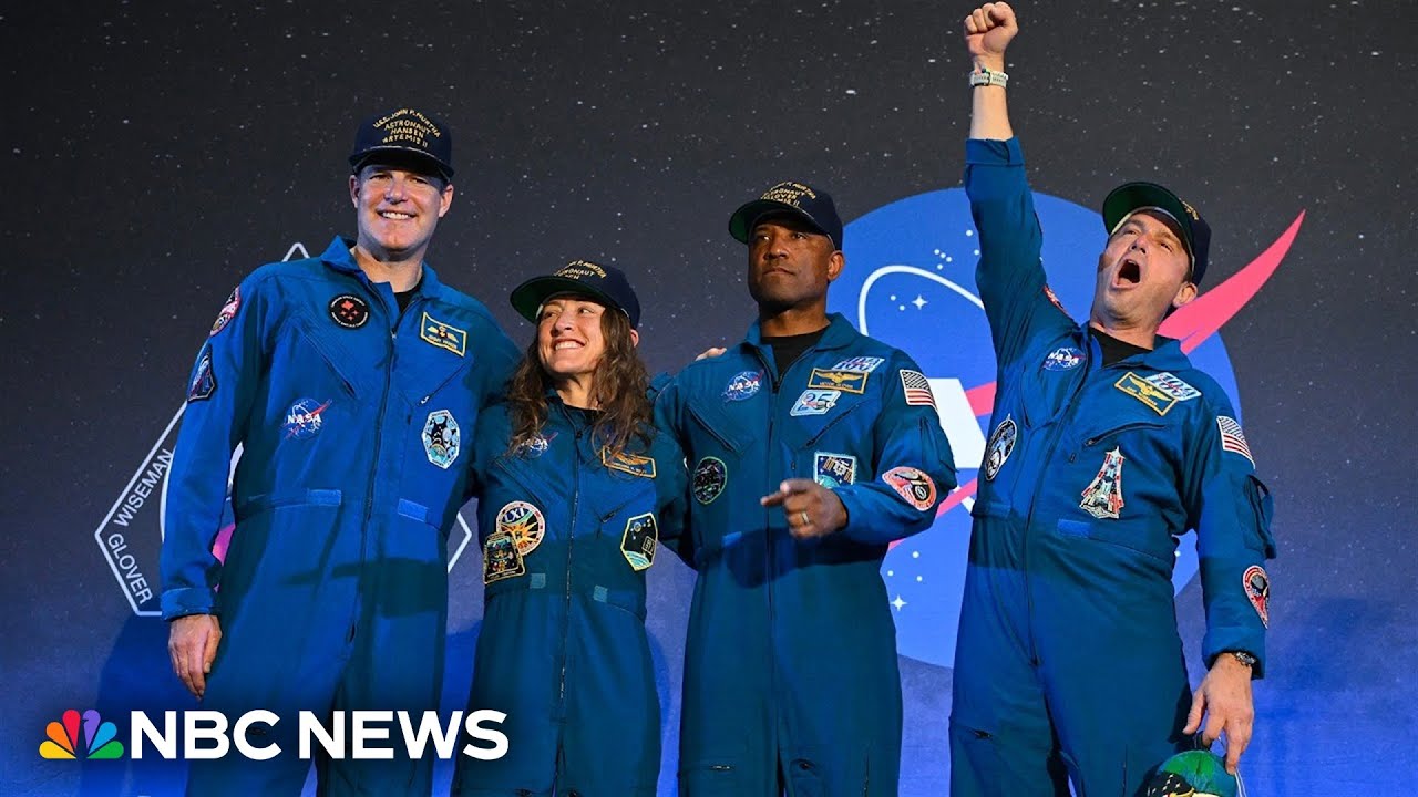 LIVE: Artemis II crew holds a news conference on their mission to the moon | NBC News