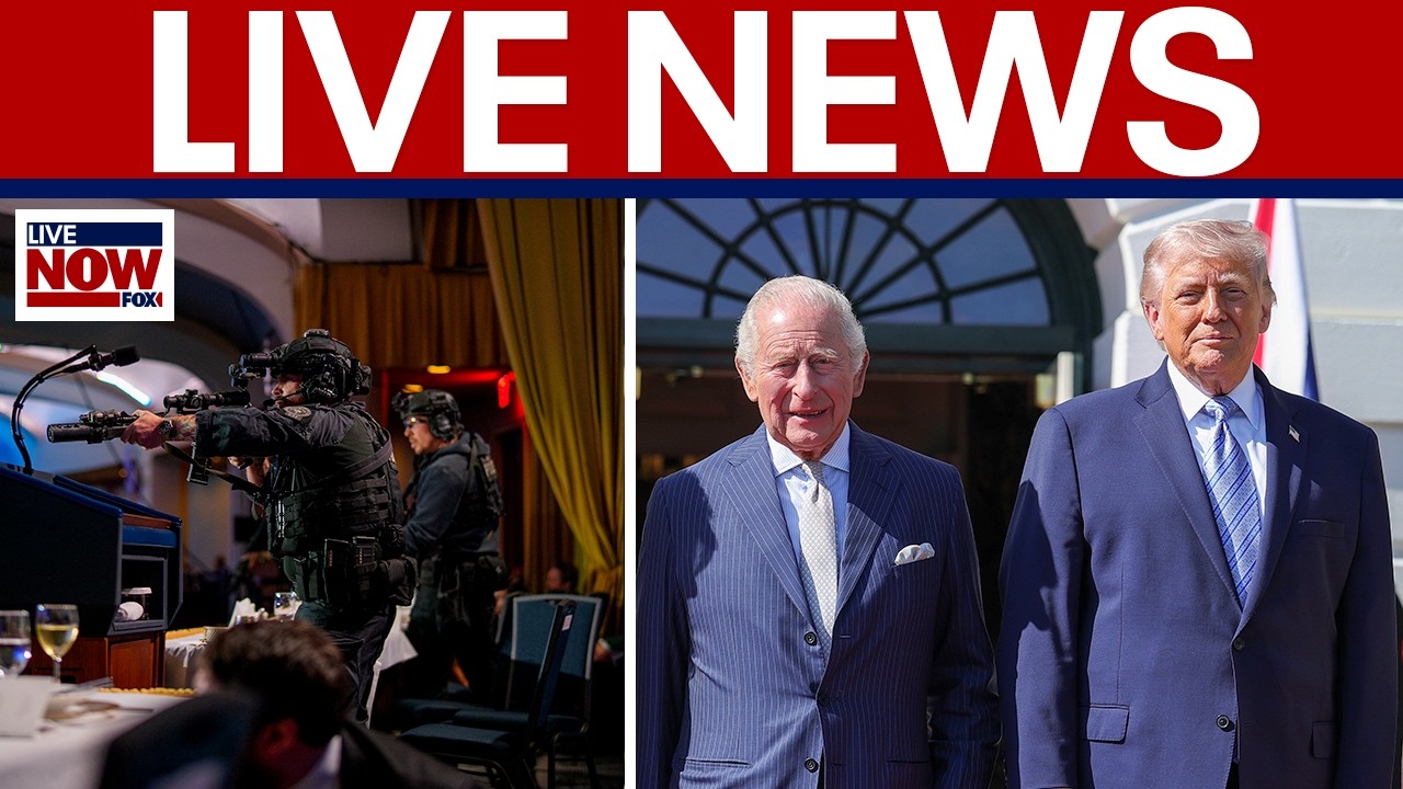 LIVE: Pres. Trump hosts King Charles, Correspondents dinner shooting, Iran war, Minneapolis raid