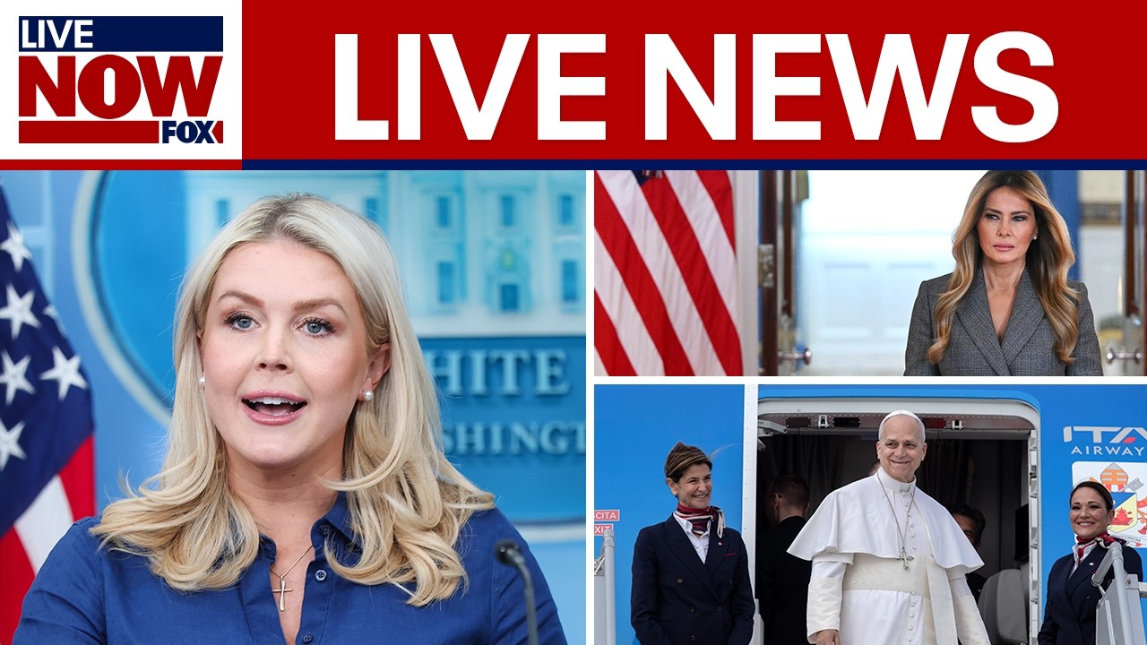 LIVE: White House Briefing Amid Iran War, Pope in Africa, Strait Blockade Continues, & more