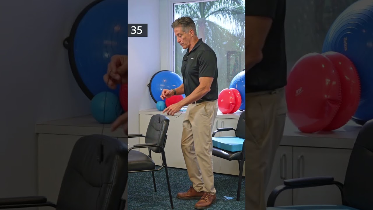 Maintain your balance forever with this exercise called heel-to-toe walking #physicaltherapy #physio