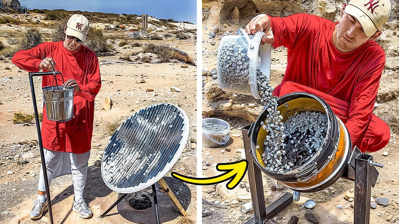 Making desert oil from scratch and crafting metal masterpieces 🛢️🔨