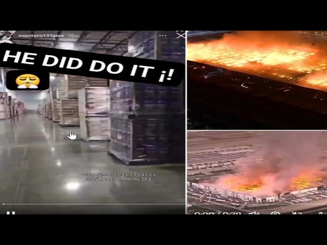 Man Films Himself Burning Down Huge Warehouse