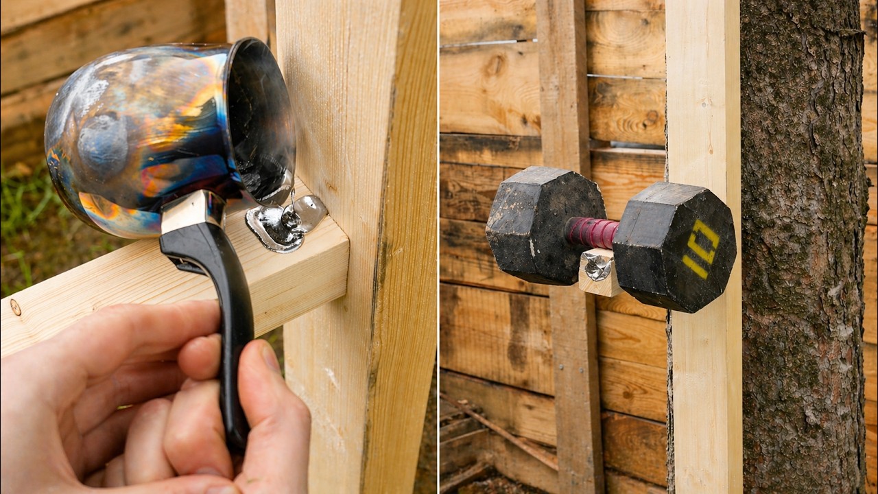 Melting and bending metal to make amazing creations 🔧