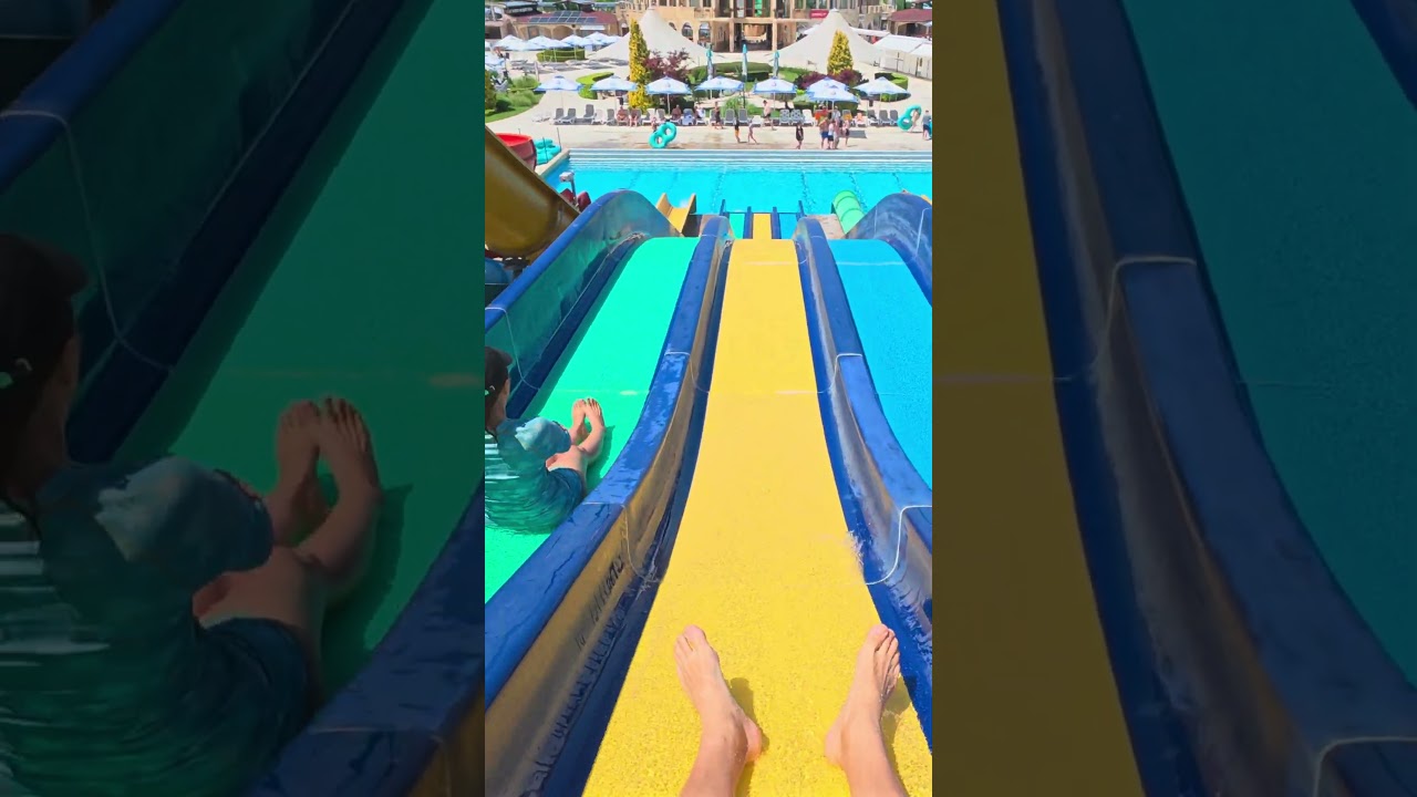Multislide Water Slide at Aquapark Nessebar 🇧🇬