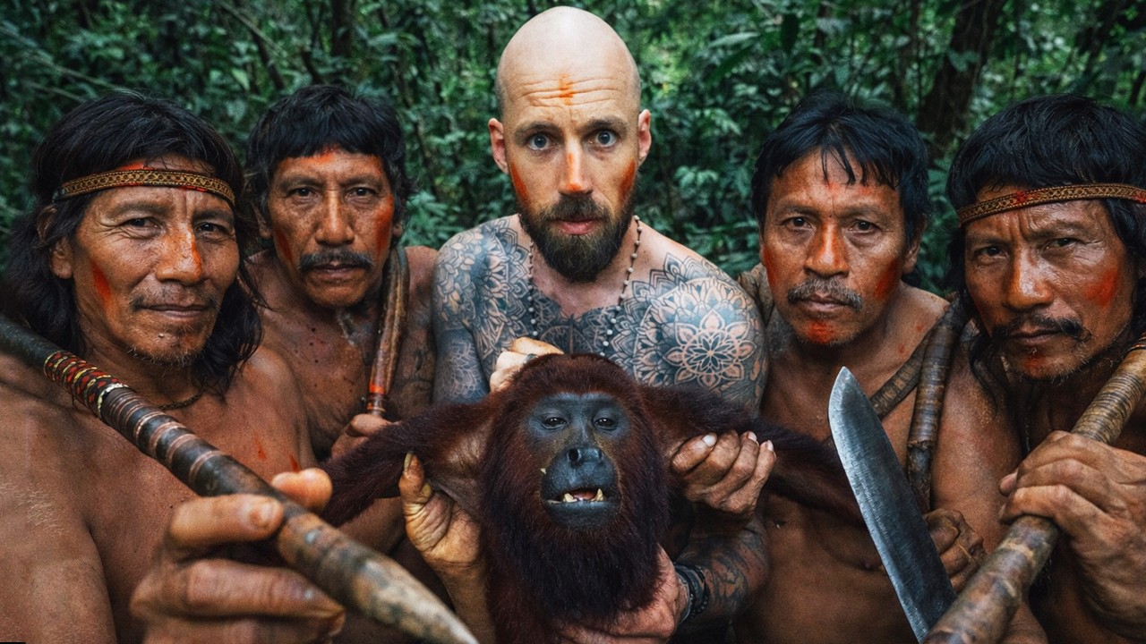 Naked Monkey Hunting in the Amazon