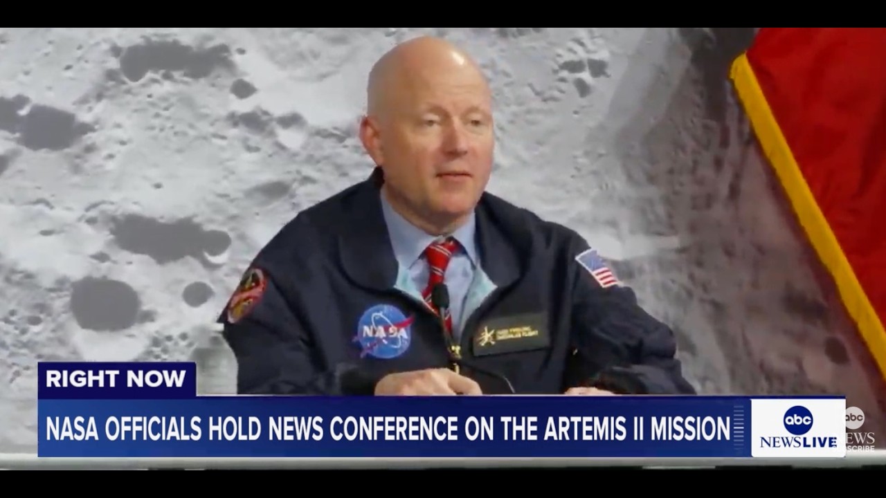 NASA officials hold news conference on the Artemis II mission