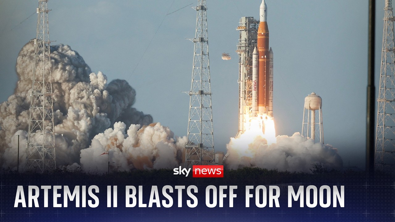 NASA’s Artemis II launches for historic moon mission