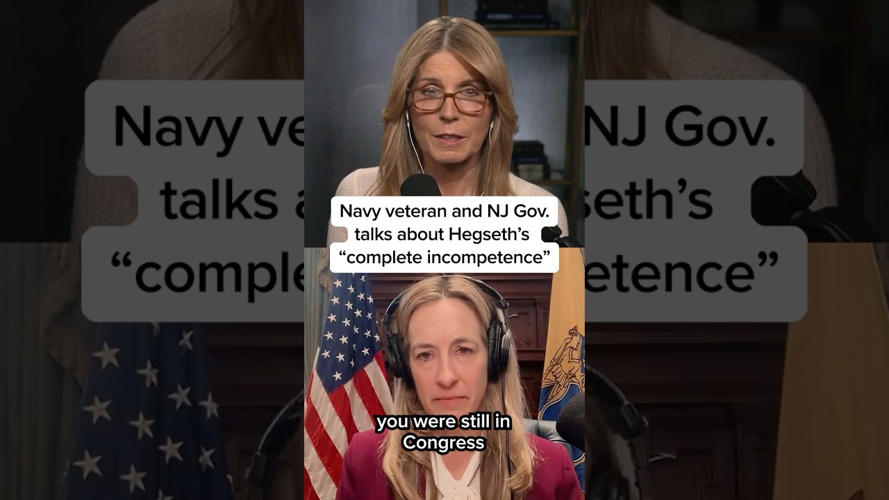 Navy veteran and NJ Gov. talks about Hegseth’s ‘complete incompetence’