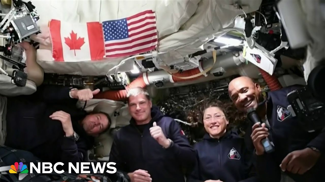 NBC News talks to Artemis II crew as they speed toward the moon