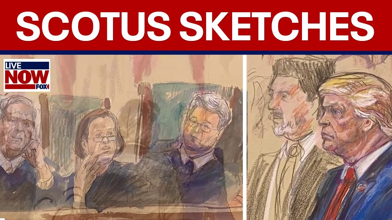NEW SKETCHES: Trump attends SCOTUS hearing on Birthright citizenship