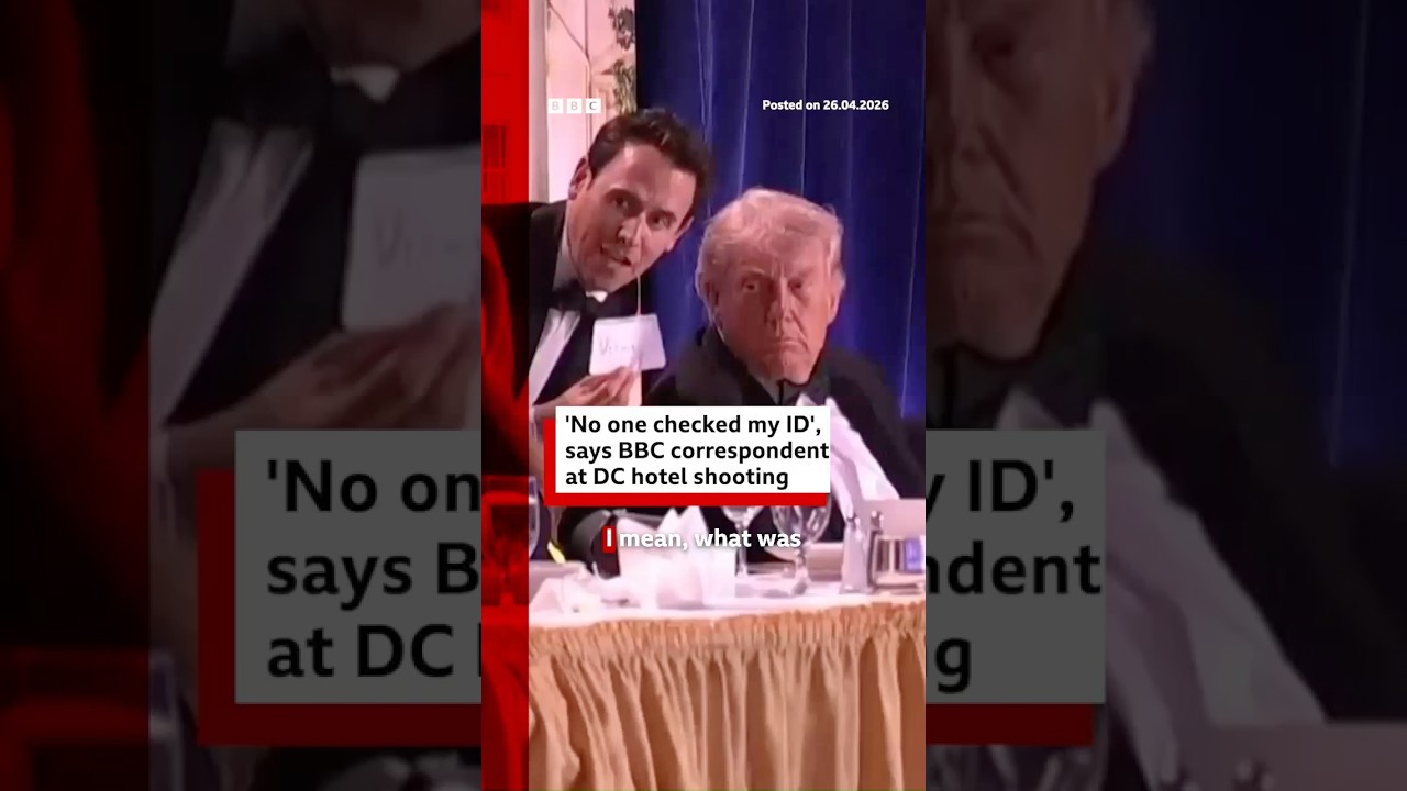 ‘No one checked my ID’, says BBC correspondent at DC hotel shooting. #BBCNews