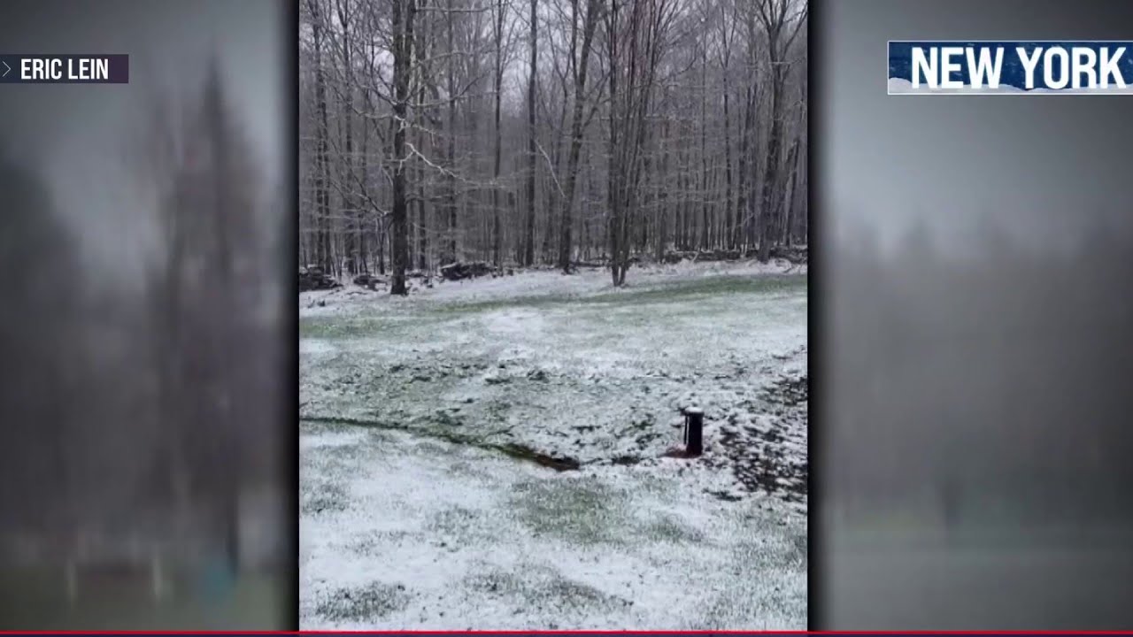 Northeast blasted with sudden snow and freezing temperatures