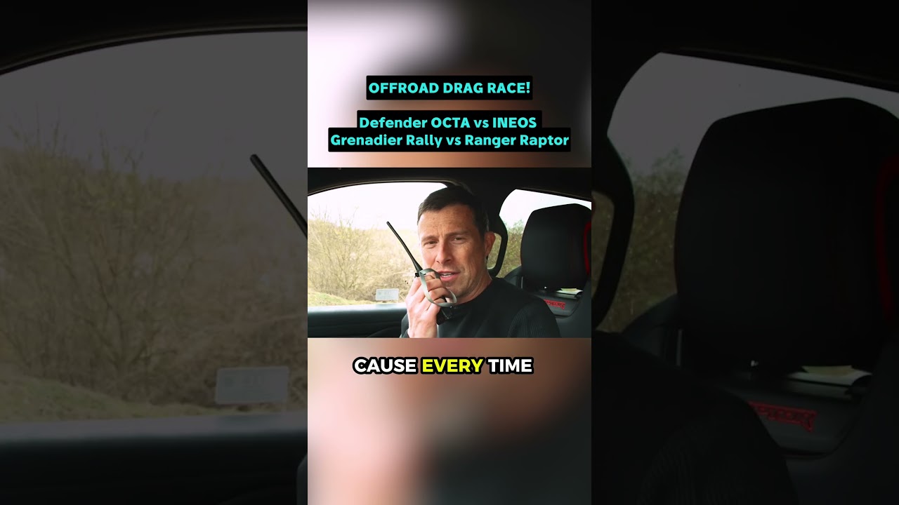 OCTA v Ineos v Ranger Raptor: OFF-ROAD DRAG RACE