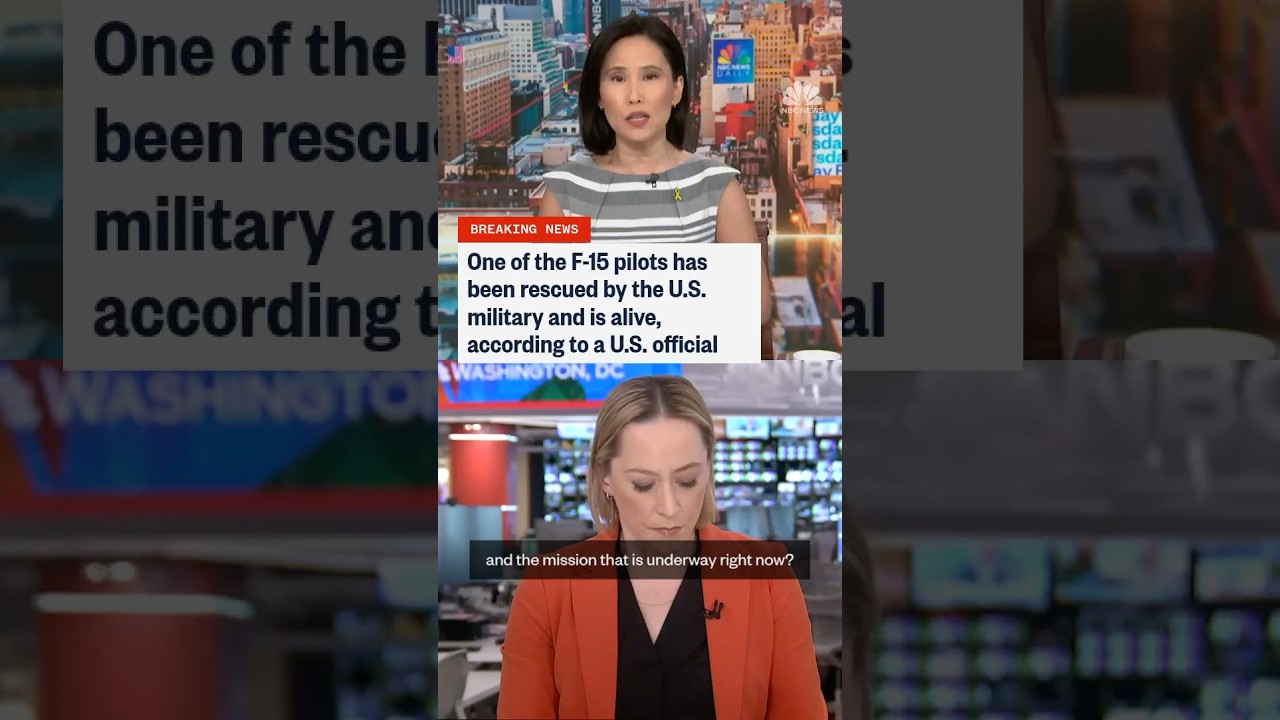 One of the F-15 pilots has been rescued by U.S. military and is alive, according to a U.S. official