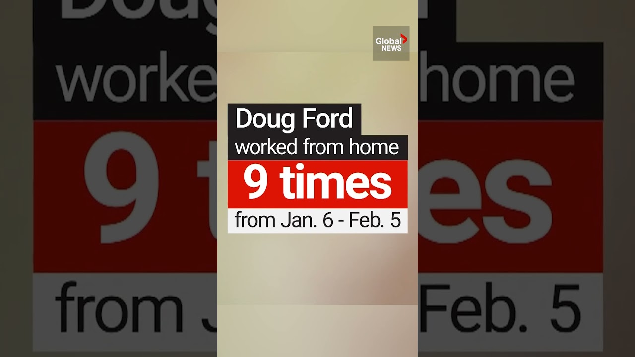 Ontario Premier Doug Ford regularly worked from home after ordering civil servants back to office