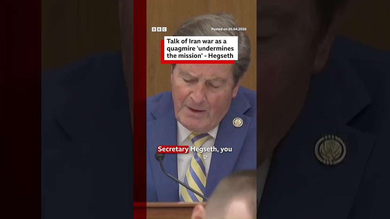 Pete Hegseth spars with US lawmaker over war during hearing #BBCNews