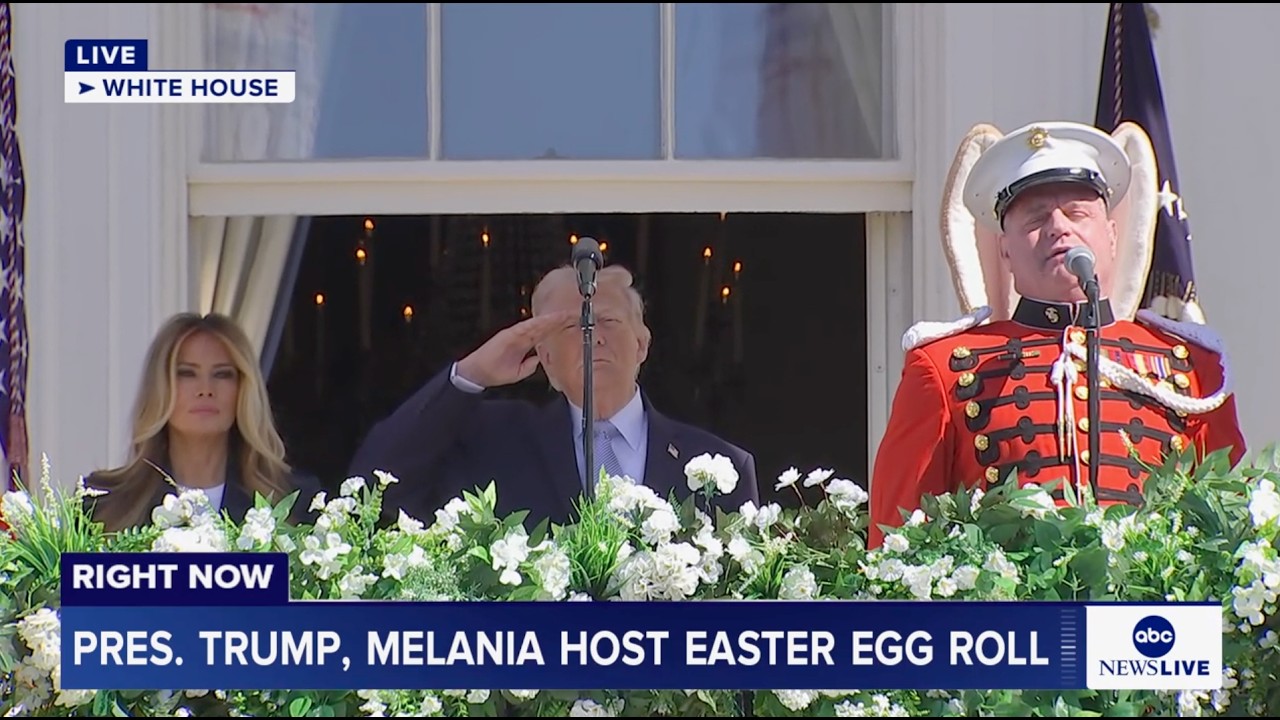 President Trump and first lady Melania host Easter Egg Roll on the White House lawn: LIVE