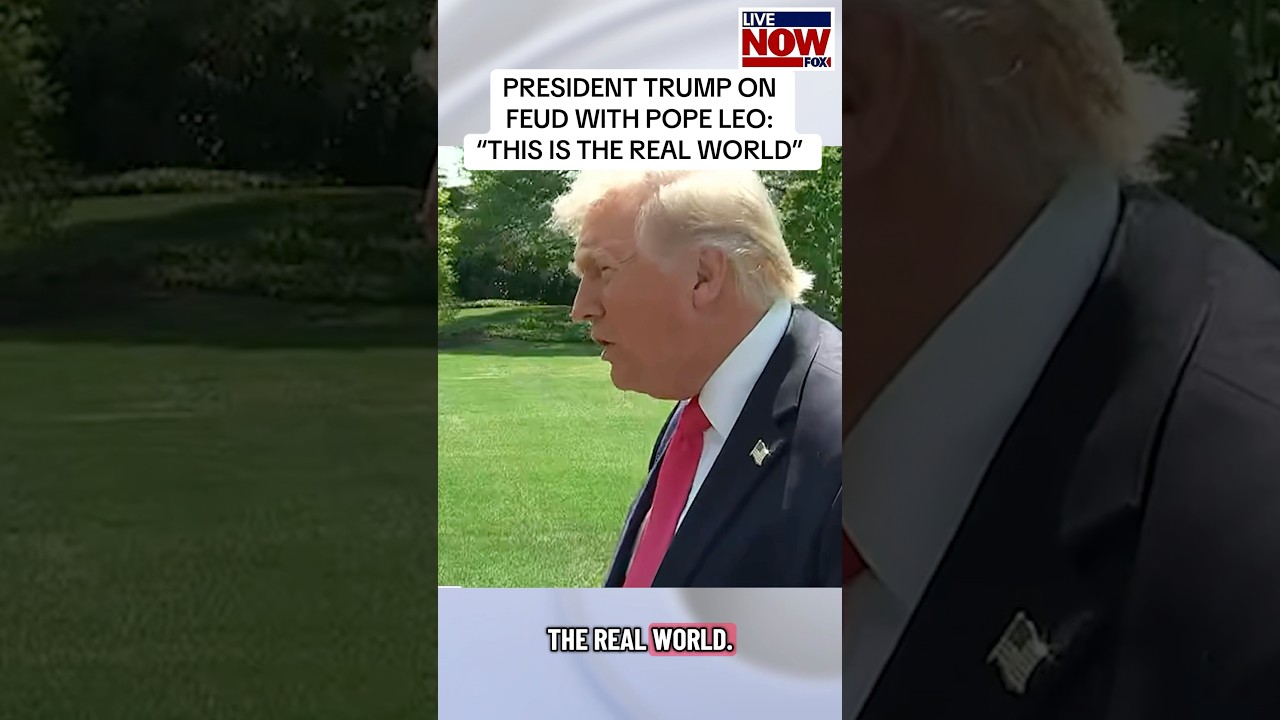 President Trump was asked Thursday about his public feud with Pope Leo XIV. #news #trump #iran