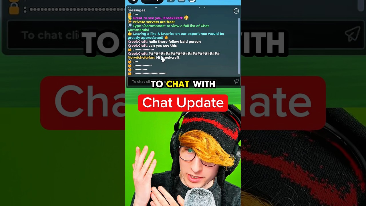 Roblox updated the chat 😱😭