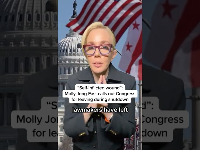 “Self-inflicted wound”: Molly Jong-Fast calls out Congress for leaving during shutdown
