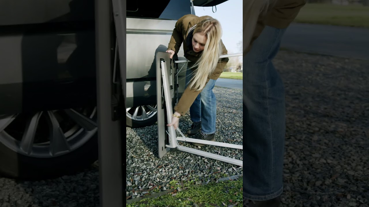 Setting up camp in the Volkswagen California #ytshorts #shorts