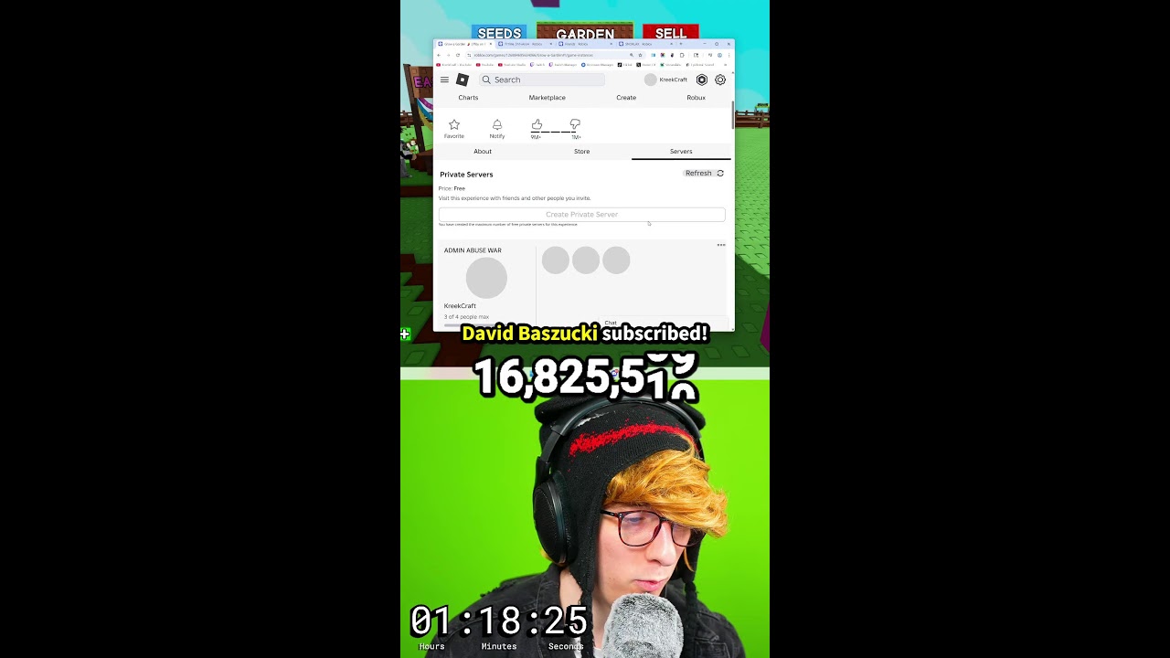 #shorts GROW A GARDEN SECRET ADMIN ABUSE