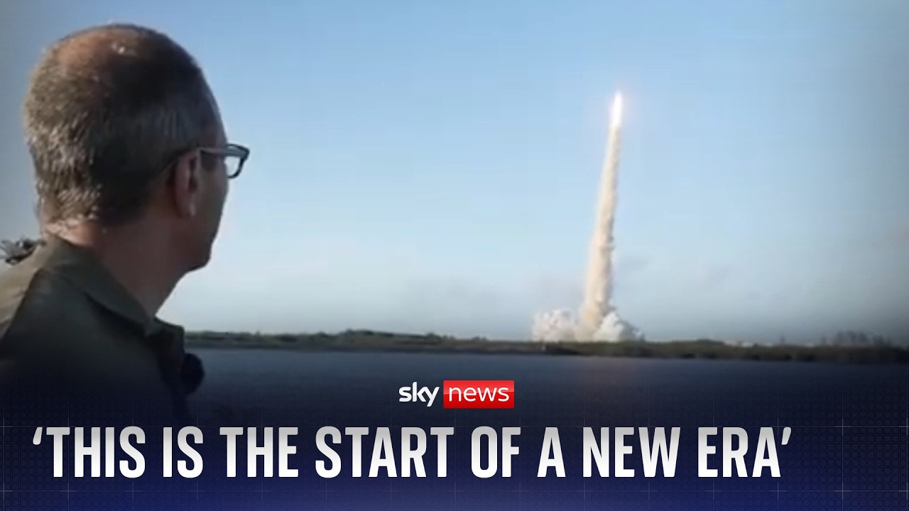 Sky News correspondent reacts to historic Artemis II rocket launch