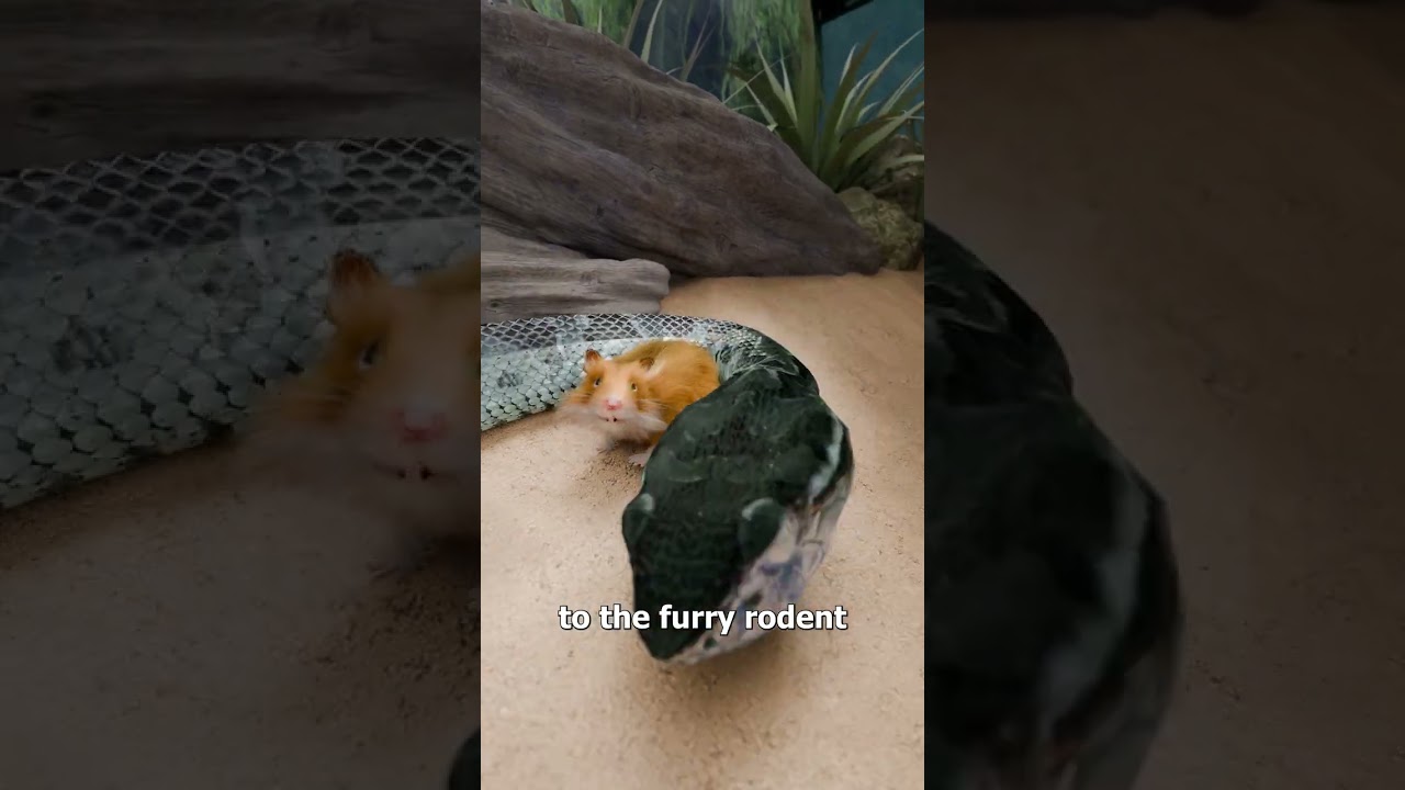Snake Befriends Hamster Instead Of Eating It 😮