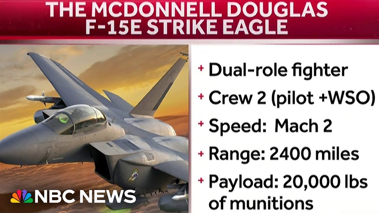 Special Report: One U.S. pilot rescued after F-15 jet shot down over Iran