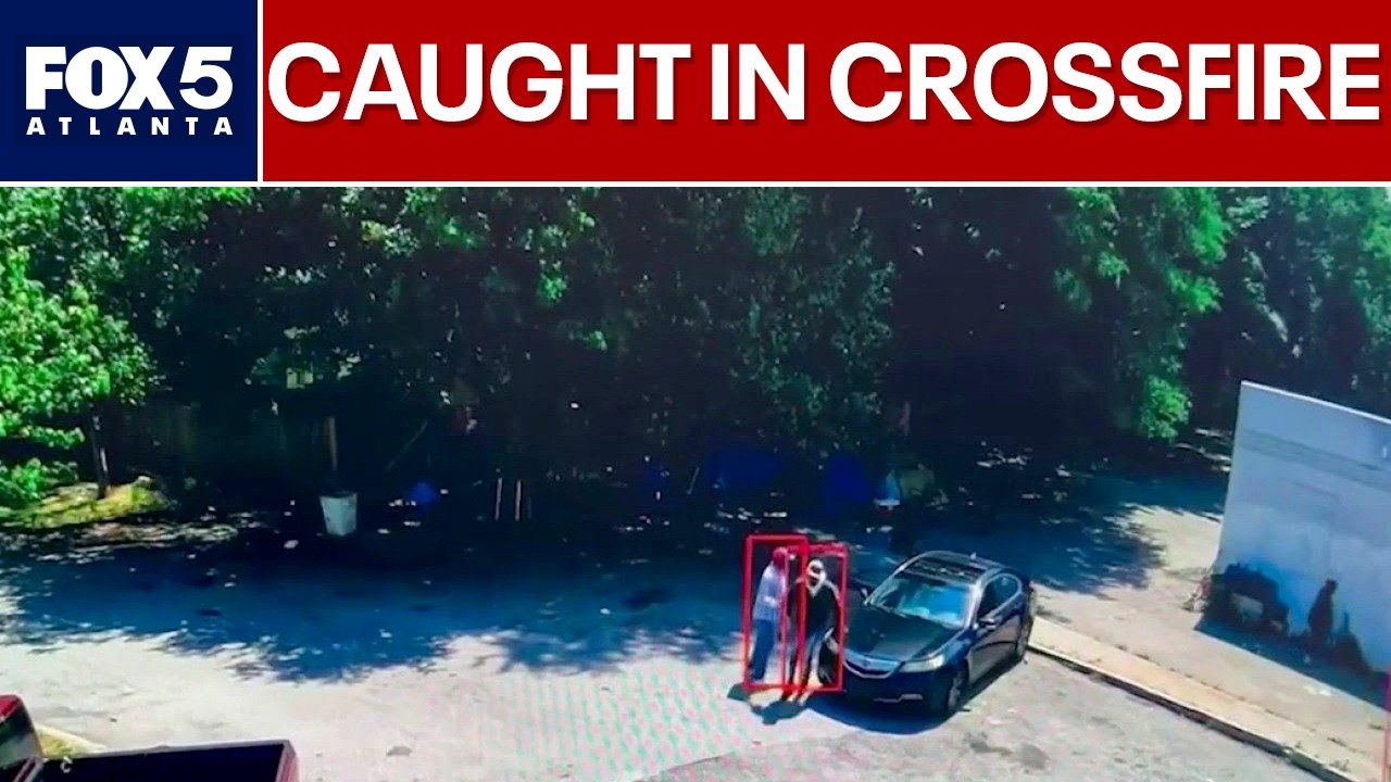 Surveillance video shows deadly Jonesboro Road shooting | FOX 5 News