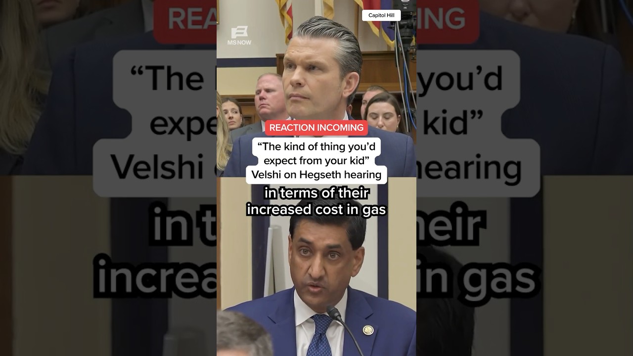 “The kind of thing you’d expect from your kid”: Velshi on Hegseth hearing