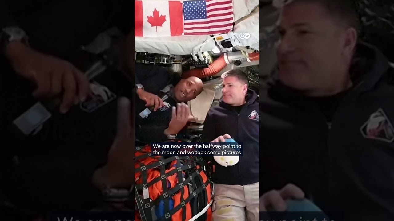 ‘The moon is definitely getting bigger’, Artemis crew says as expedition enters third day | DW News