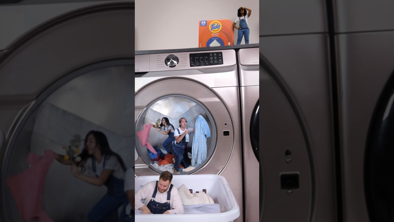 The ultimate cleaning crew is hiding inside Tide evo @tidelaundry