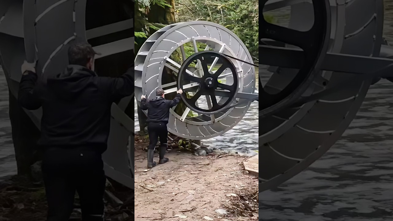 This Wheel Makes Free Electricity! ⚡️