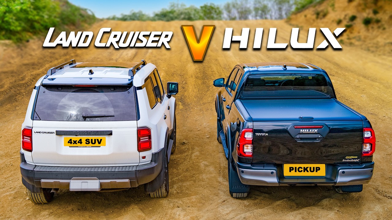 Toyota Hilux v Land Cruiser: ULTIMATE BATTLE
