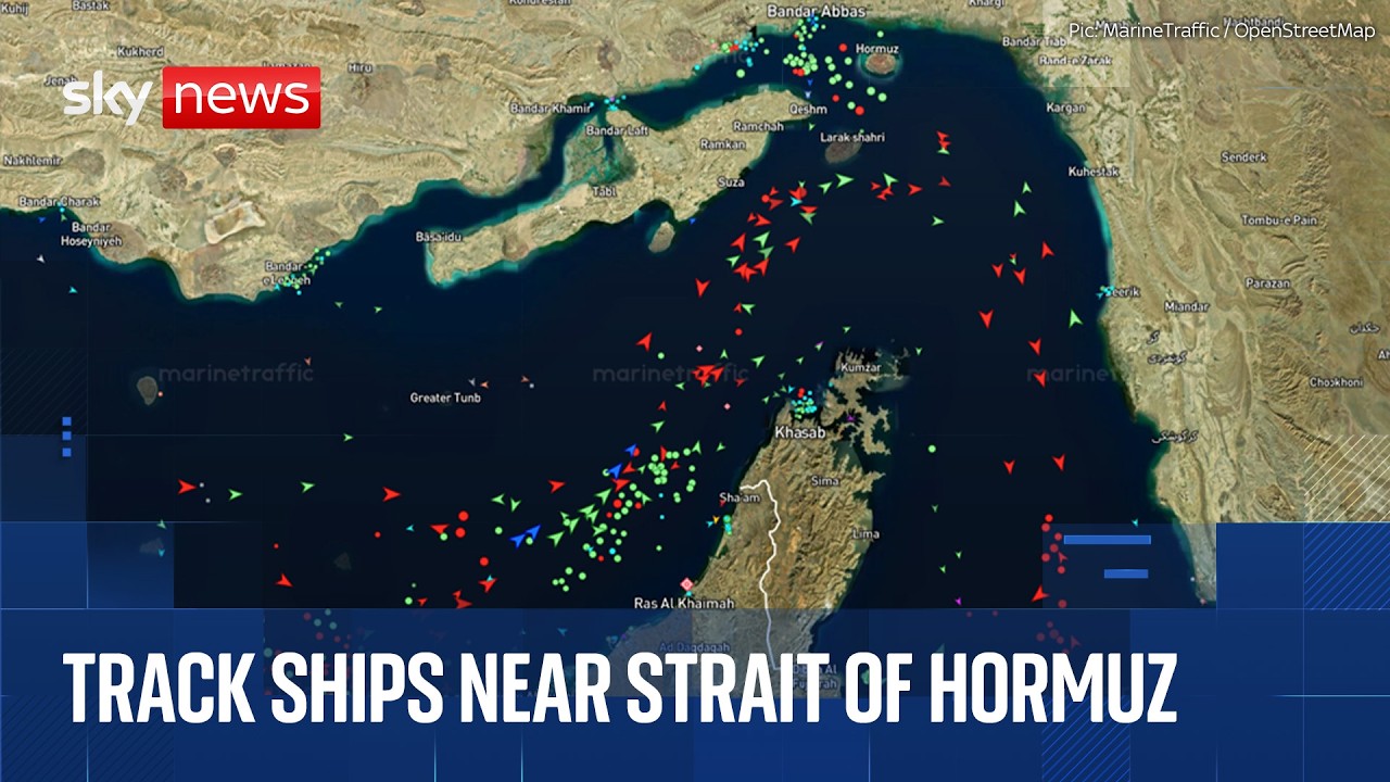 Track ships in the Gulf as Iranian state media says Strait of Hormuz ‘closed’ | Watch live