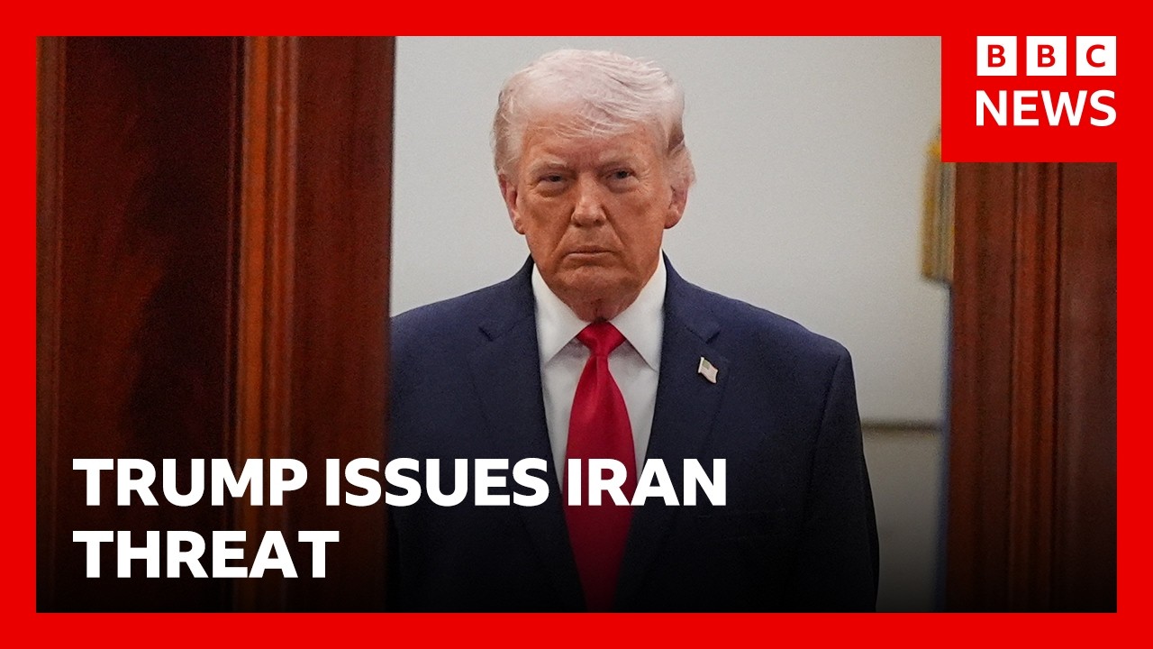 Trump issues expletive-laden threat to Iran demanding Strait of Hormuz be opened | BBC News