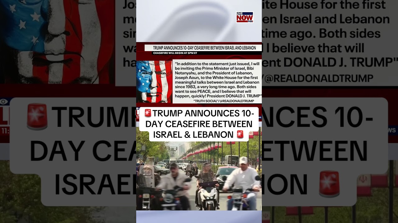 Trump on Lebanon-Israel ceasefire