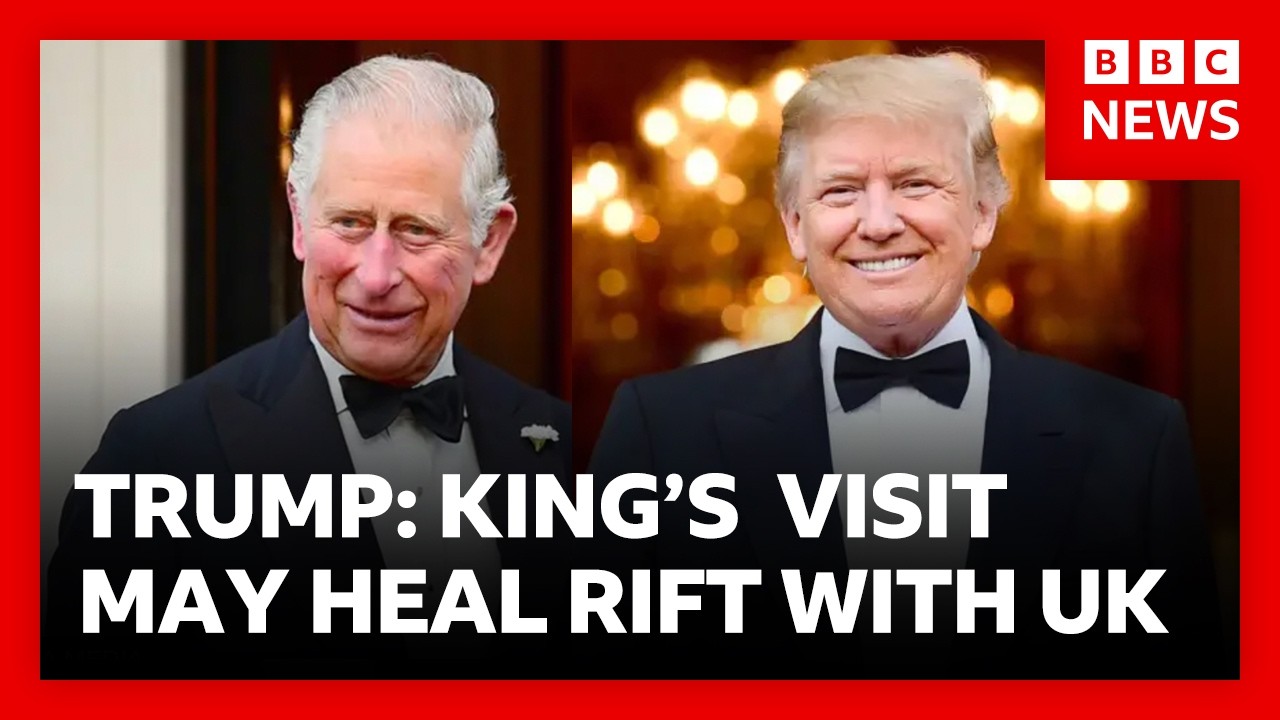 Trump says King Charles visit may help mend rift with UK over Iran war | BBC News