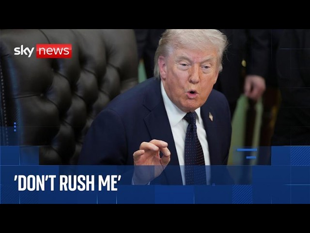 Trump speaks in Oval Office after claiming ‘clock is ticking’ for Iran