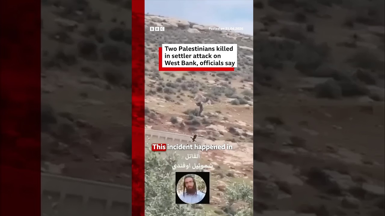 Two Palestinians killed during settler attack on West Bank village, officials say. #BBCNews