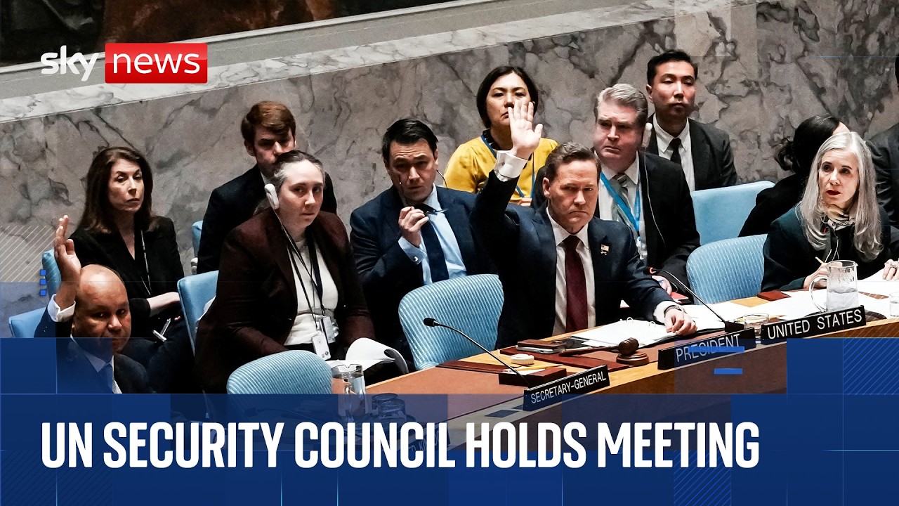 UN Security Council meeting on Iran war