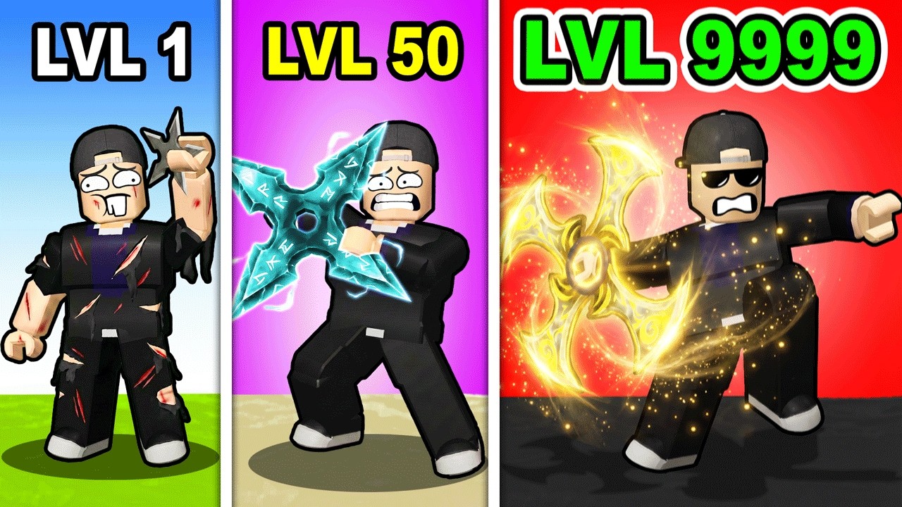 Upgrading From NOOB To PRO in Roblox Ninja Star