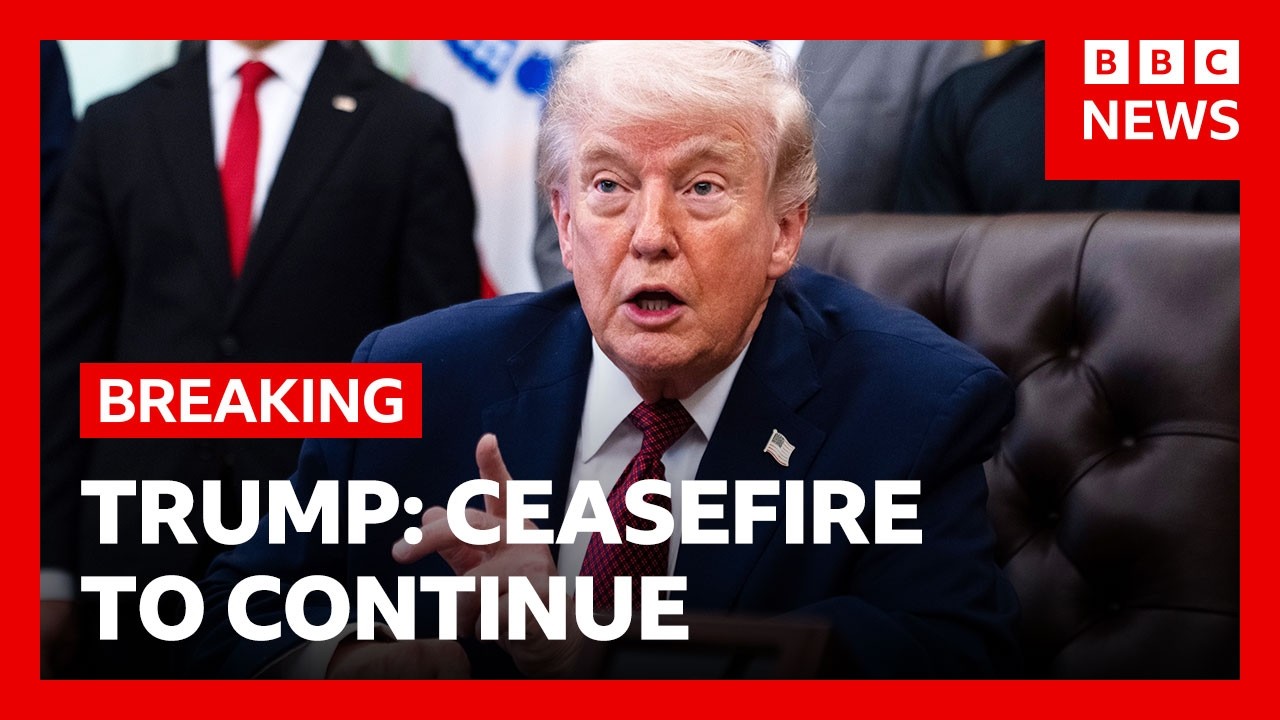 US President Trump announces extension to Iran ceasefire and continuation of blockade | BBC News