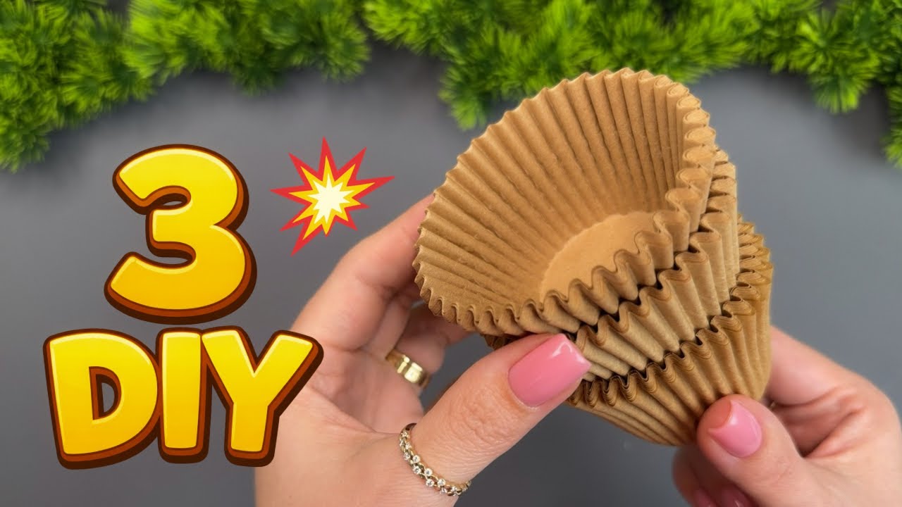 WAIT… These Cupcake Liners Turn Into Gorgeous Flowers?! 🌸 Easy DIY Ideas