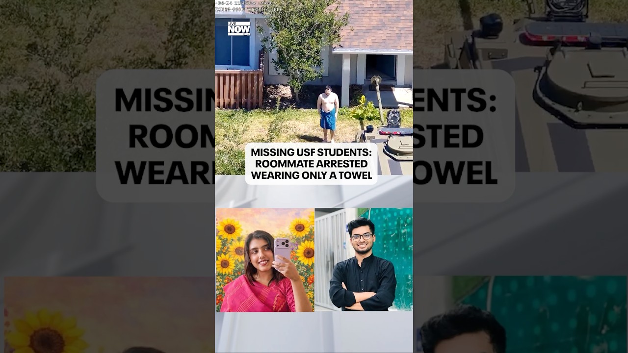 WATCH: The roommate of a dead college student is arrested wearing only a towel