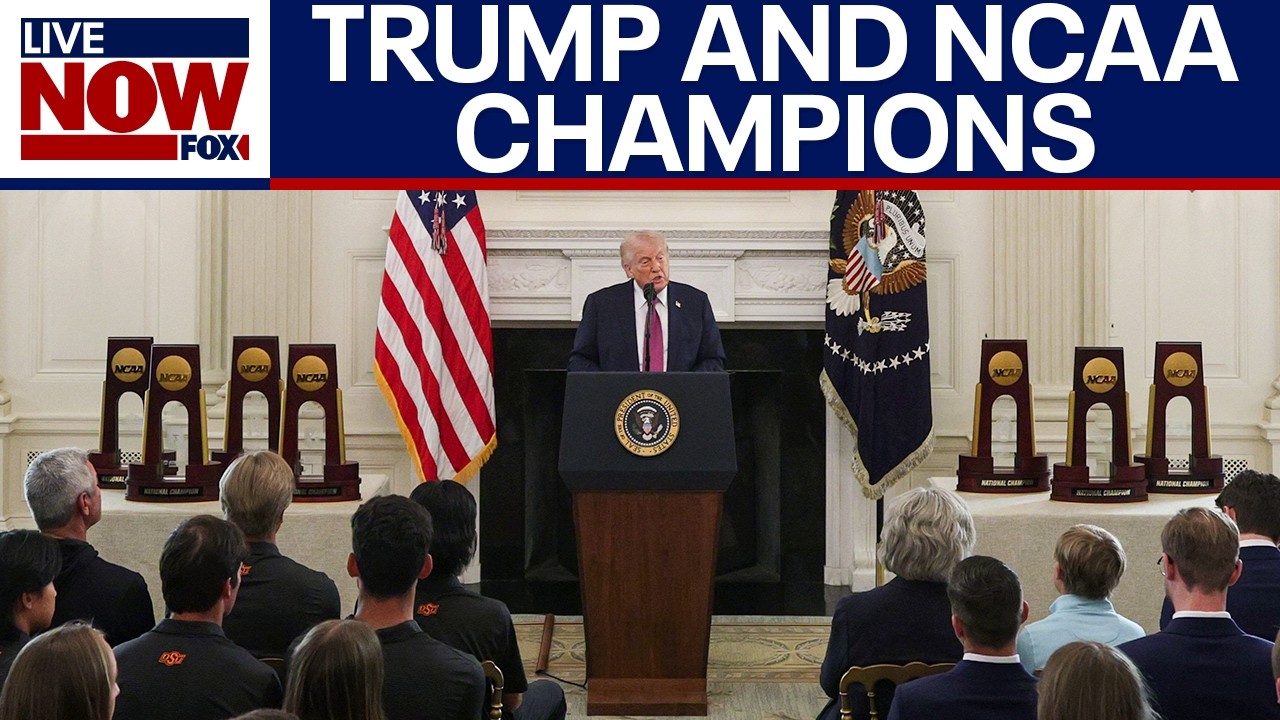 WATCH: Trump honors NCAA champions at the White House
