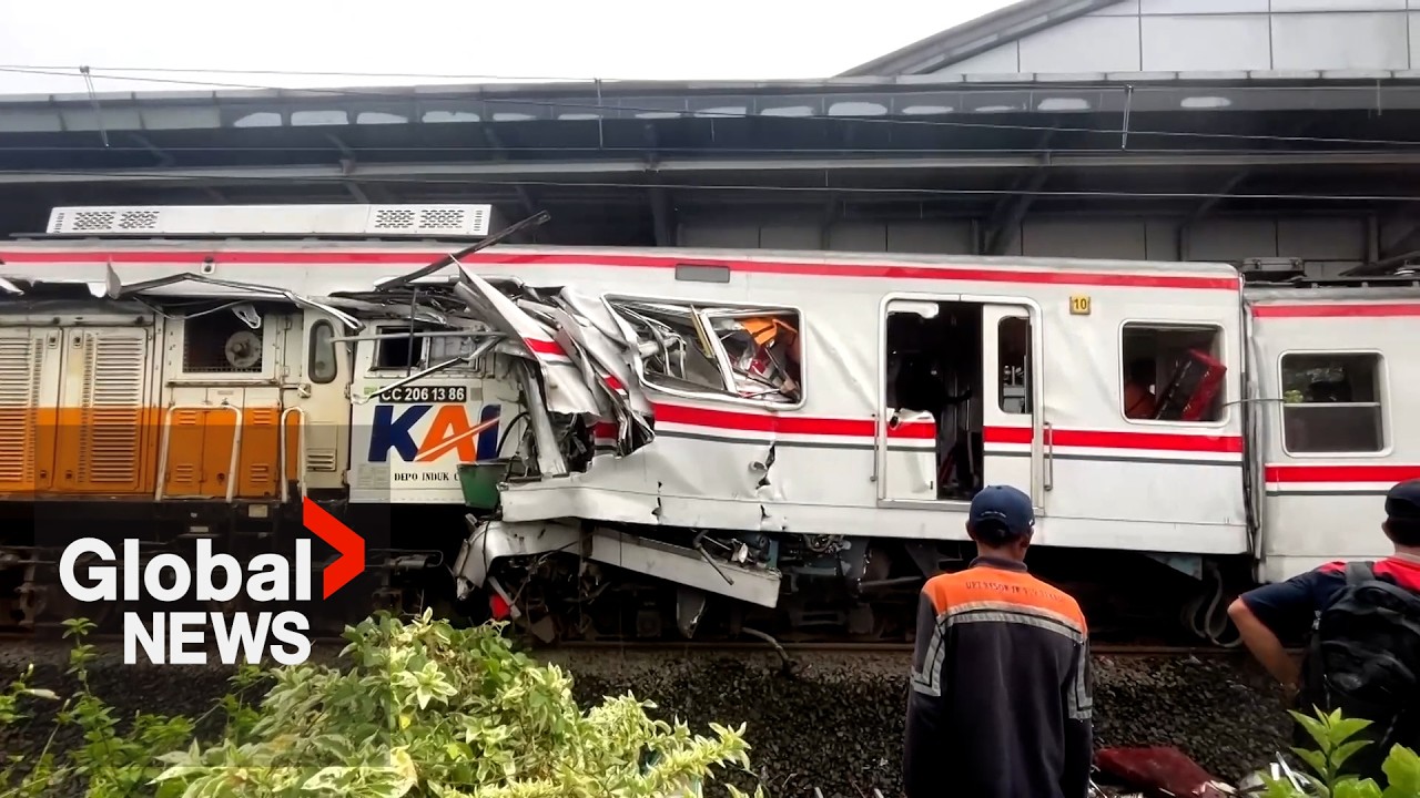 “We were all thrown by the impact”: Over 14 killed, dozens injured after a train crash near Jakarta
