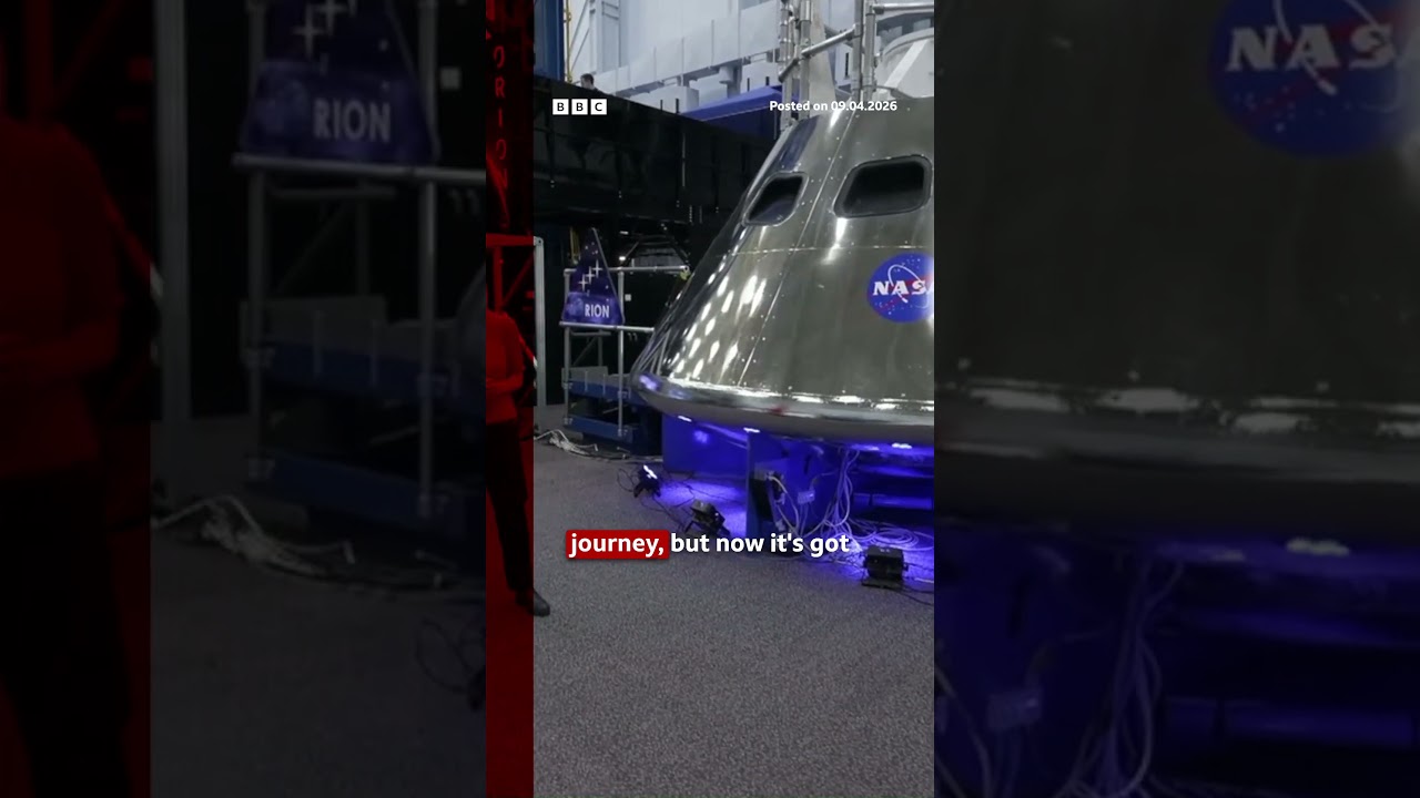 What does the Orion spacecraft look like inside? #Artemis #Orion #BBCNews