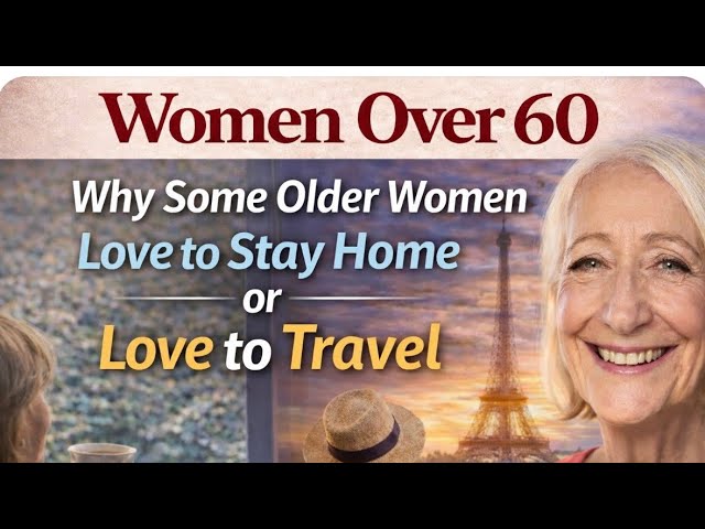Why Some Older Women Love to Stay Home and Others Love to Travel
